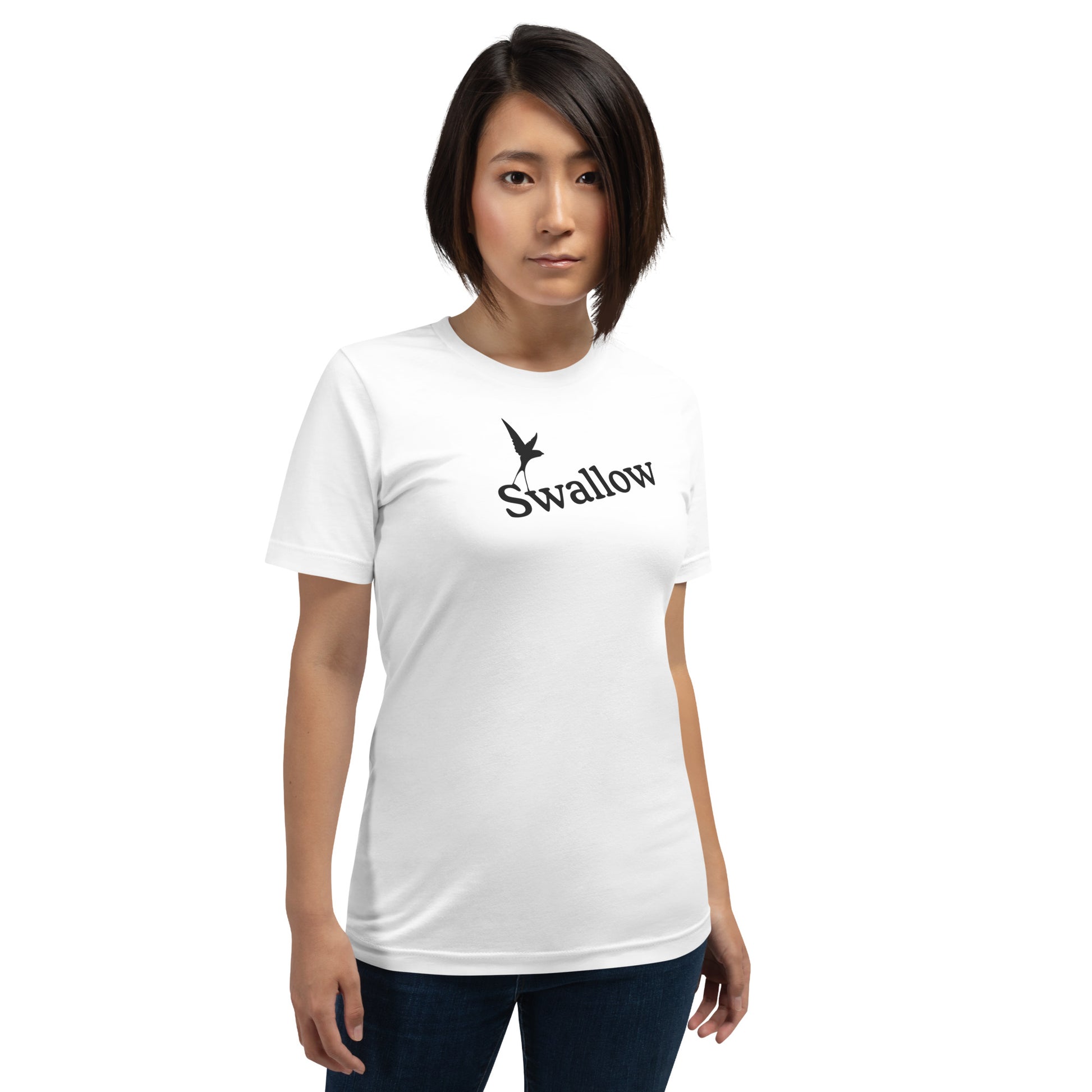 Swallow - Unisex t-shirt - Black swallow