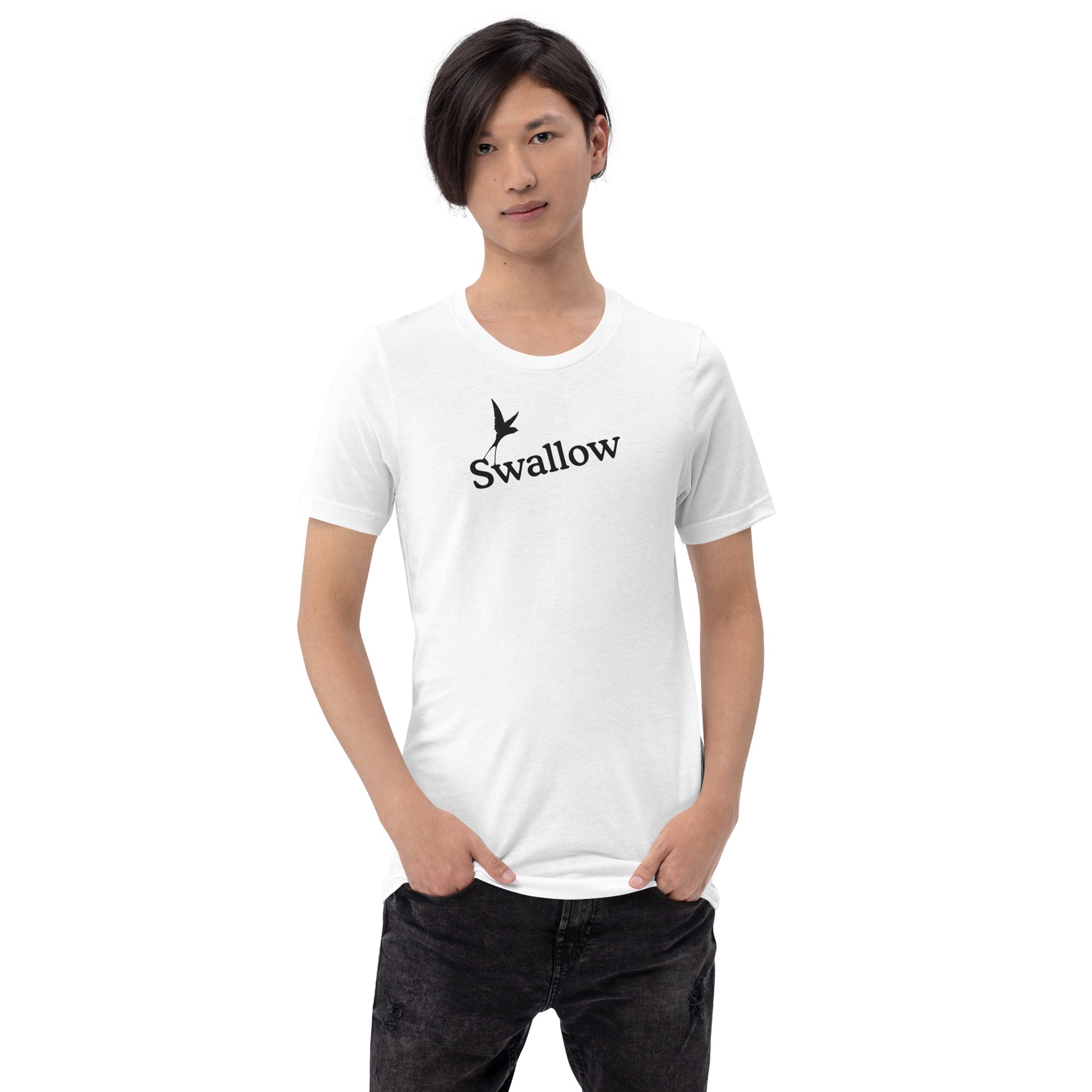 Swallow - Unisex t-shirt - Black swallow