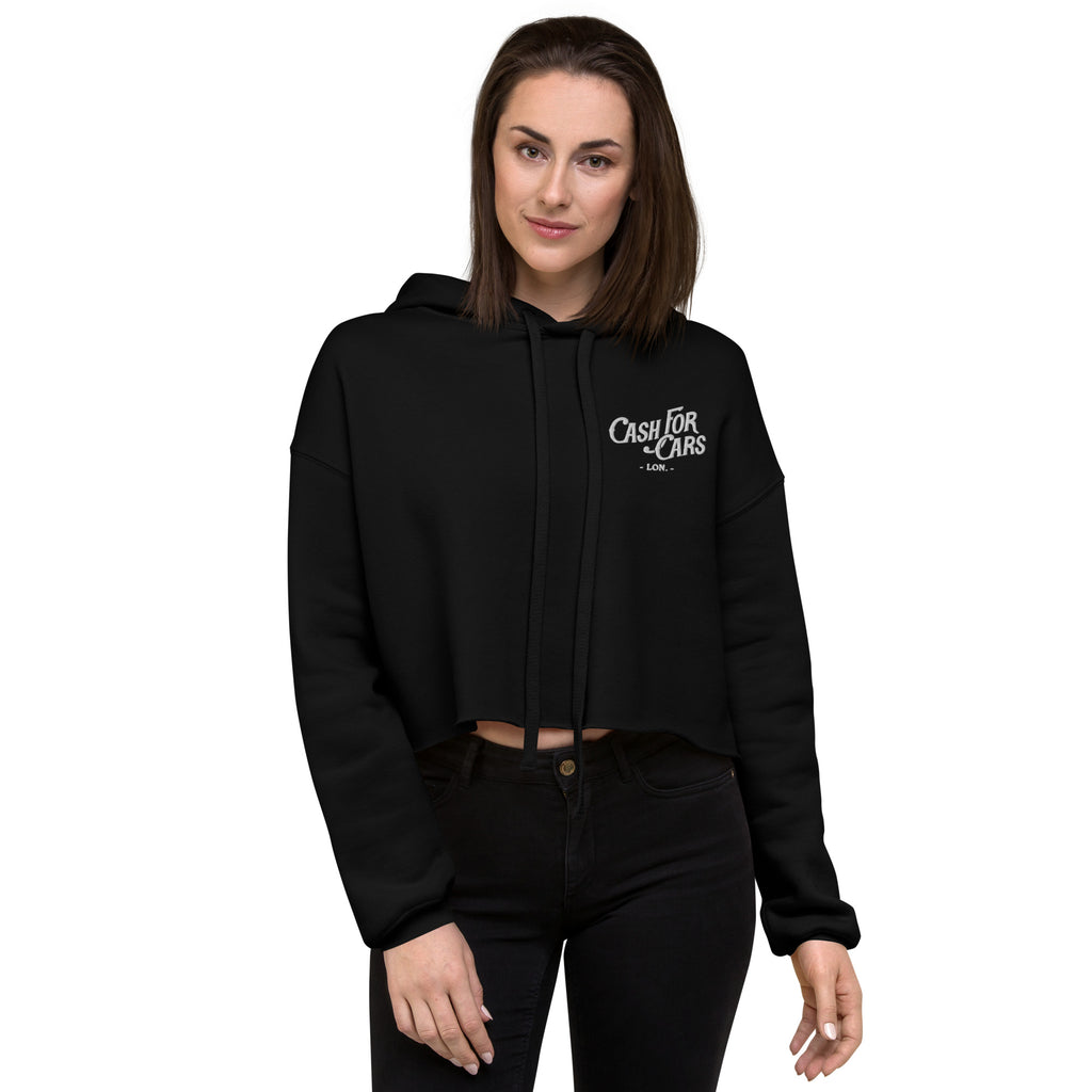 Cash for Cars - Ebroidered Crop Hoodie
