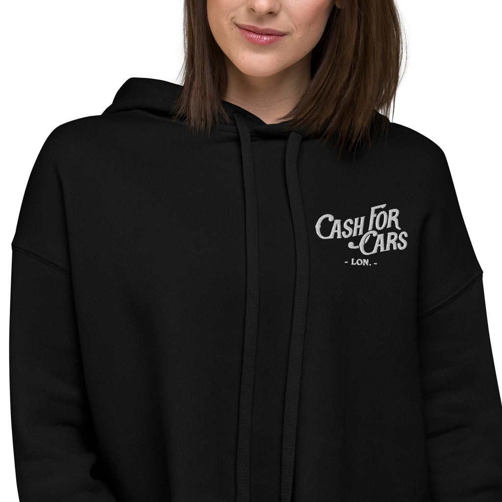 Cash for Cars - Ebroidered Crop Hoodie